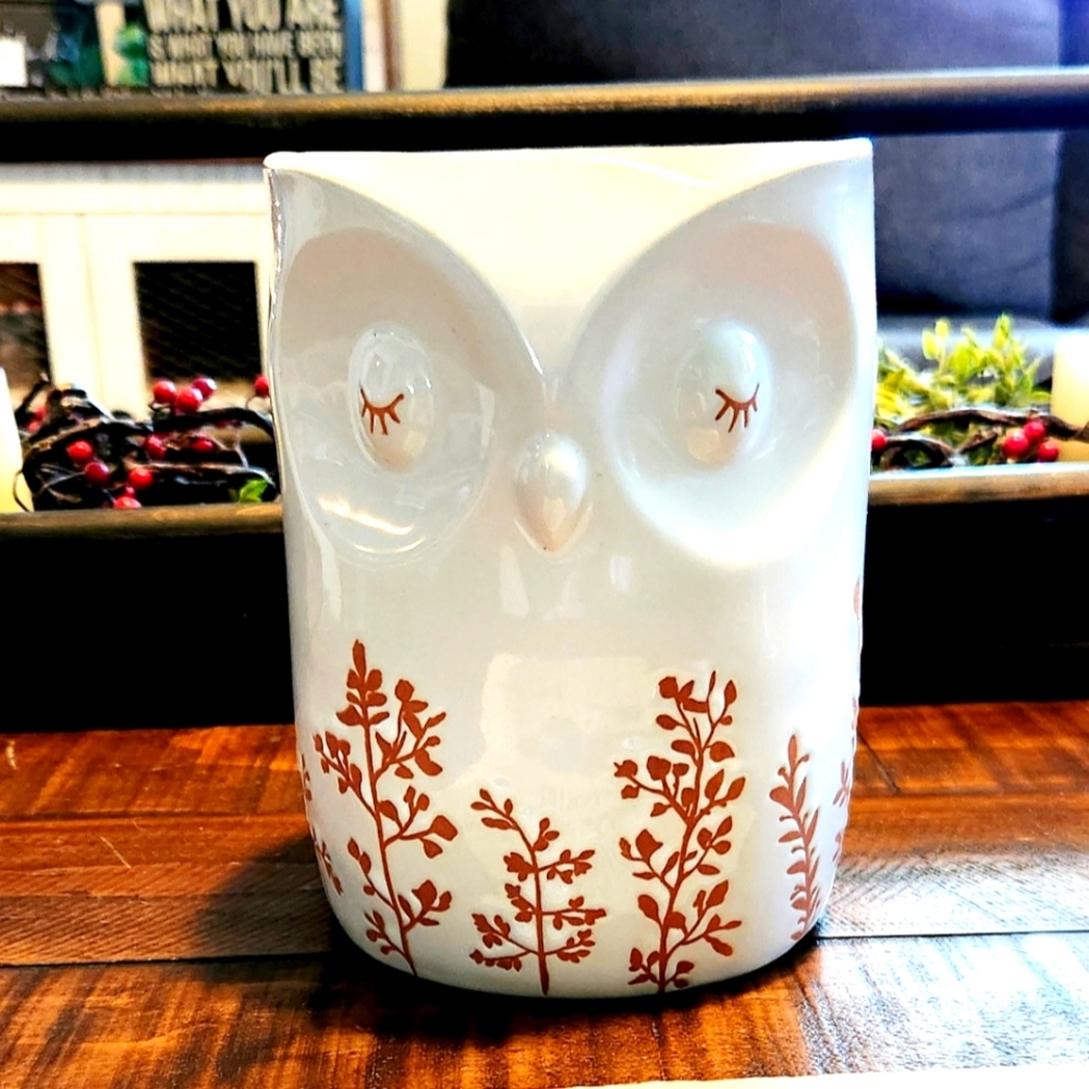 Bath and Body Works Owl Candle Holder